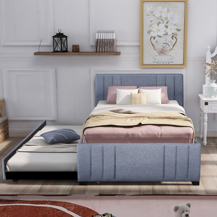 Latitude Run® Upholstered Platform Bed | Wayfair.ca